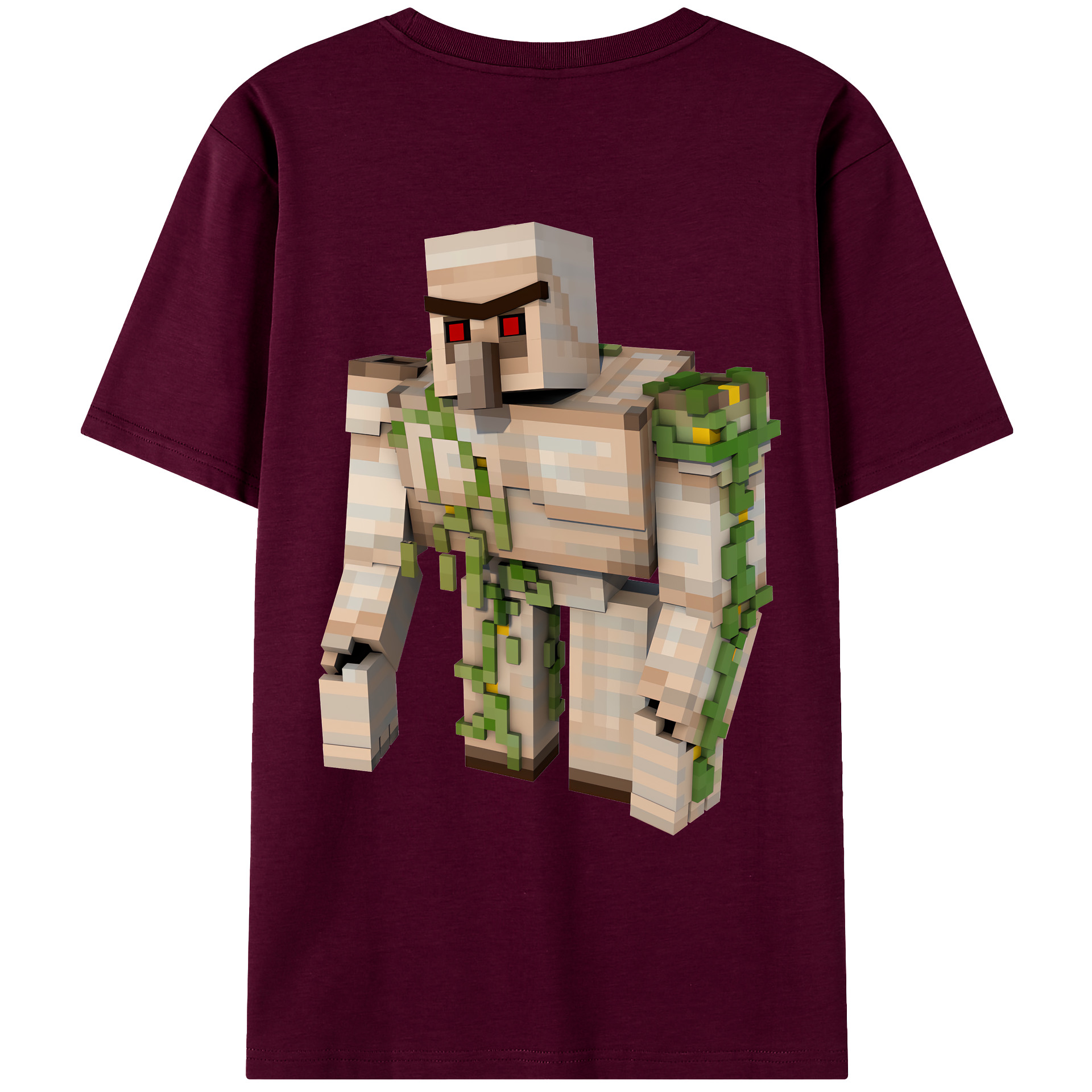 （画像用） マインクラフト ブロックの世界 Minecraft MC Block world レディース半袖Tシャツ(バックプリント)